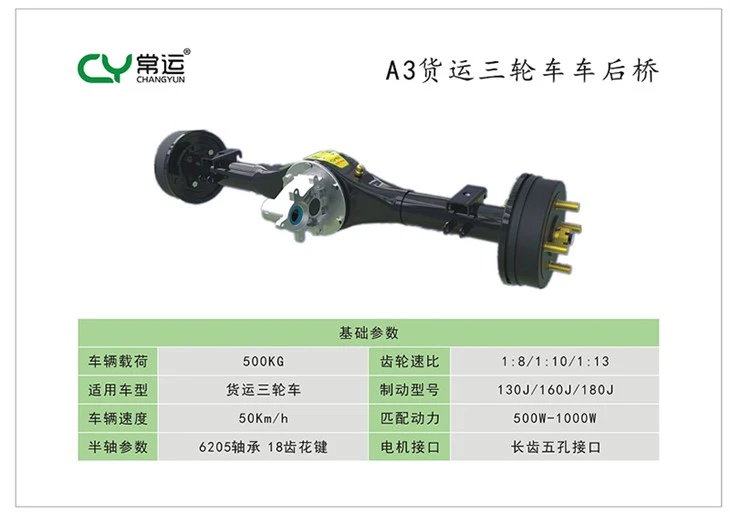 Integrated Open Rear Axle-Single Gear A3 suppliers